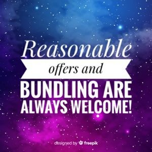 Resonable offers and Bundling are welcome!